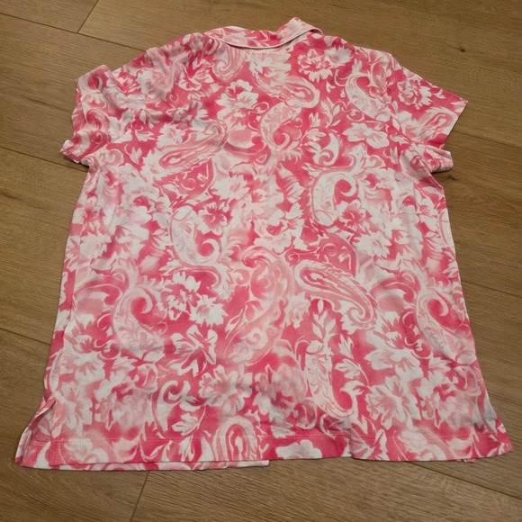NWT Lauren Ralph Lauren LRL Women's Night Shirt Size M Pink Floral Pajamas - Picture 13 of 14